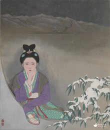 李白妇女诗集绘（第三十二幅）